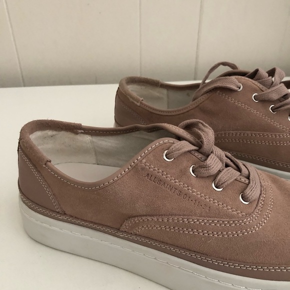 New All Saints Pink Platform Sneakers 11 - Picture 5 of 11